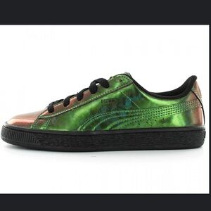 Puma basket classic black holographic